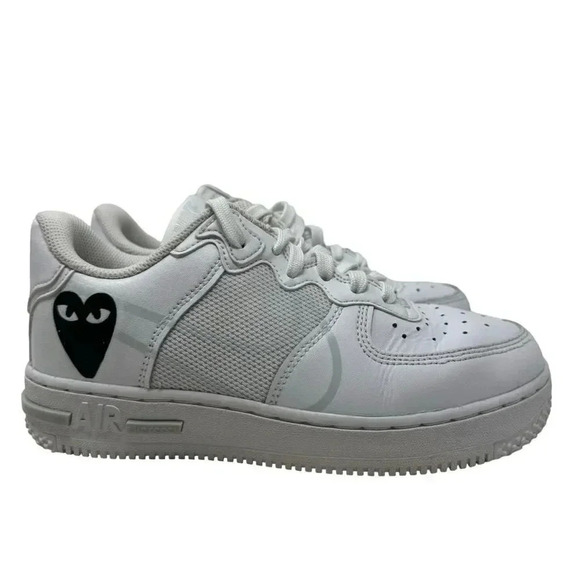 Nike Air Force 1 Low React Triple White Sneakers size 4Y custom design womens 6 - Picture 13 of 13